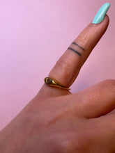 Load image into Gallery viewer, Pink Diamond Heart Knife Edge Pinky Ring
