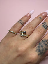 Load image into Gallery viewer, Blue Sapphire &amp; Diamond Toi Et Moi Ring
