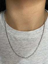 Load image into Gallery viewer, White Gold Diamond Bezel Chain
