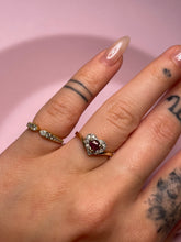 Load image into Gallery viewer, Ruby &amp; Diamond Heart Ring
