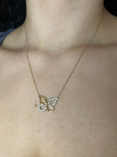 Load image into Gallery viewer, Diamond Butterfly Necklace
