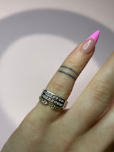Load image into Gallery viewer, WG Double Row Diamond Band
