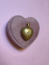 Load image into Gallery viewer, Satin Puffy Heart Starset Diamond Pendant
