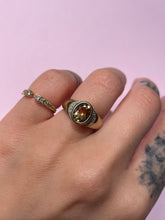 Load image into Gallery viewer, Honey Citrine &amp; Diamond Chubby Dome Ring
