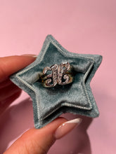 Load image into Gallery viewer, Chunky Vintage Diamond H Ring
