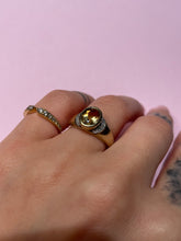 Load image into Gallery viewer, Honey Citrine &amp; Diamond Chubby Dome Ring
