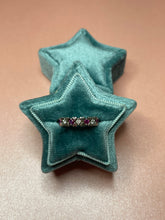 Load image into Gallery viewer, Double Heart Ruby &amp; Diamond Band
