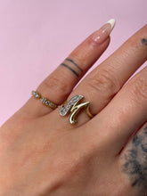Load image into Gallery viewer, Diamond Initial M Ring
