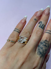 Load image into Gallery viewer, Chunky Vintage Diamond J Ring
