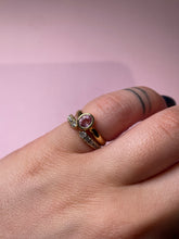 Load image into Gallery viewer, Milky Pink Round Spinel Baby Bezel Band
