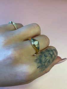 Opal Chubby Teardrop Ring