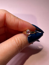 Load image into Gallery viewer, Milky Pink Round Spinel Baby Bezel Band
