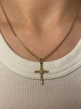 Load image into Gallery viewer, Flower Cross Pendant
