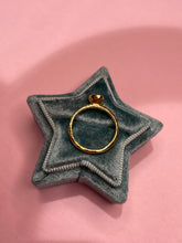 Load image into Gallery viewer, Hammered Diamond Solitaire Bezel Baby Donut Band
