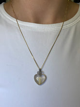 Load image into Gallery viewer, Sterling Silver Rutilated Quartz Heart Pendant
