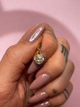 Load image into Gallery viewer, 1 CT White Sapphire Heart Charmed Pendant
