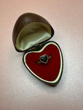 Load image into Gallery viewer, Forest Green Heart Tourmaline Bezel Band
