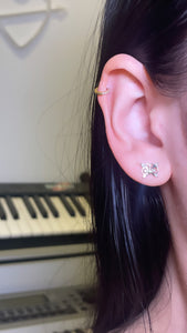 Diamond Butterfly Studs