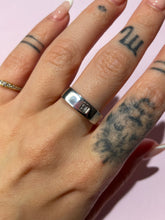 Load image into Gallery viewer, Solitaire Diamond WG Rectangle Signet Ring
