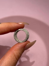 Load image into Gallery viewer, Matching White Gold Diamond Pinky Rings
