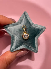 Load image into Gallery viewer, 1 CT White Sapphire Heart Charmed Pendant
