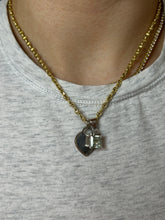 Load image into Gallery viewer, Aquamarine &amp; Diamond Solitaire Pendant
