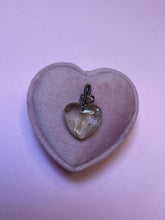 Load image into Gallery viewer, Sterling Silver Rutilated Quartz Heart Pendant
