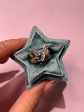 Load image into Gallery viewer, Chunky Vintage Diamond J Ring
