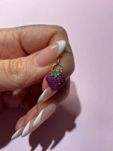 Load image into Gallery viewer, Ruby &amp; Tsavorite Strawberry Pendant

