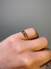 Load image into Gallery viewer, Ruby Solitaire Dome Pinky Ring
