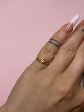 Load image into Gallery viewer, Flower Diamond Dome Pinky Ring
