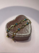 Load image into Gallery viewer, Evil Eye Heart Station Bracelet
