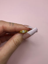 Load image into Gallery viewer, Flower Diamond Dome Pinky Ring
