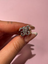 Load image into Gallery viewer, Chunky Vintage Diamond H Ring
