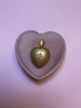 Load image into Gallery viewer, Satin Puffy Heart Starset Diamond Pendant
