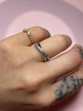 Load image into Gallery viewer, Diamond Wrap Knife Edge Band
