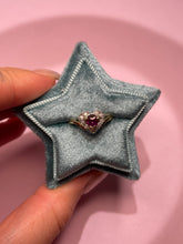 Load image into Gallery viewer, Ruby &amp; Diamond Heart Ring
