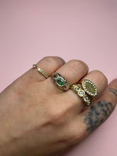 Load image into Gallery viewer, Emerald Diamond Dome Ring
