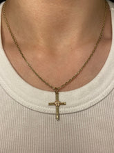 Load image into Gallery viewer, Flower Cross Pendant
