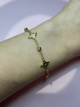 Load image into Gallery viewer, Flower Monogram Station Bracelet
