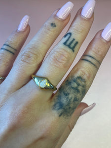 Opal Chubby Teardrop Ring