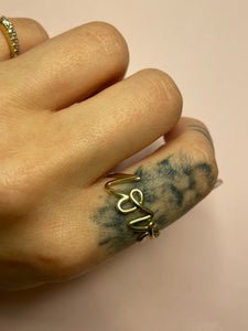 Cursive Love Ring