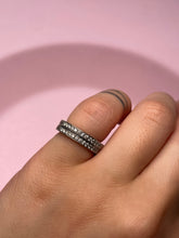 Load image into Gallery viewer, Matching White Gold Diamond Pinky Rings

