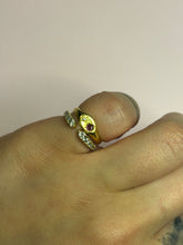 Load image into Gallery viewer, Mini Pink Tourmaline &amp; Diamond Starset Signet Pinky Ring
