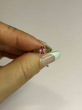 Load image into Gallery viewer, Hot Pink Tourmaline Double Heart Pinky Ring
