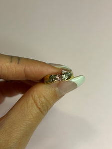 Baby Pink Tourmaline Diamond Bow Ring