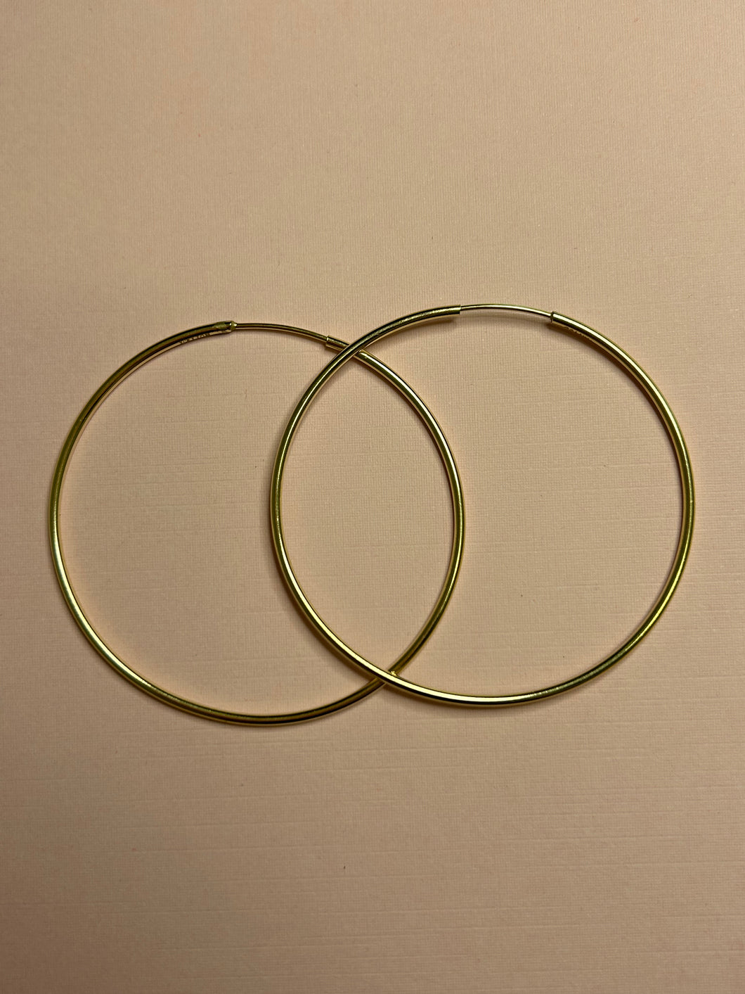 Thin Large Hoops