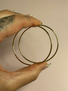 Thin Large Hoops