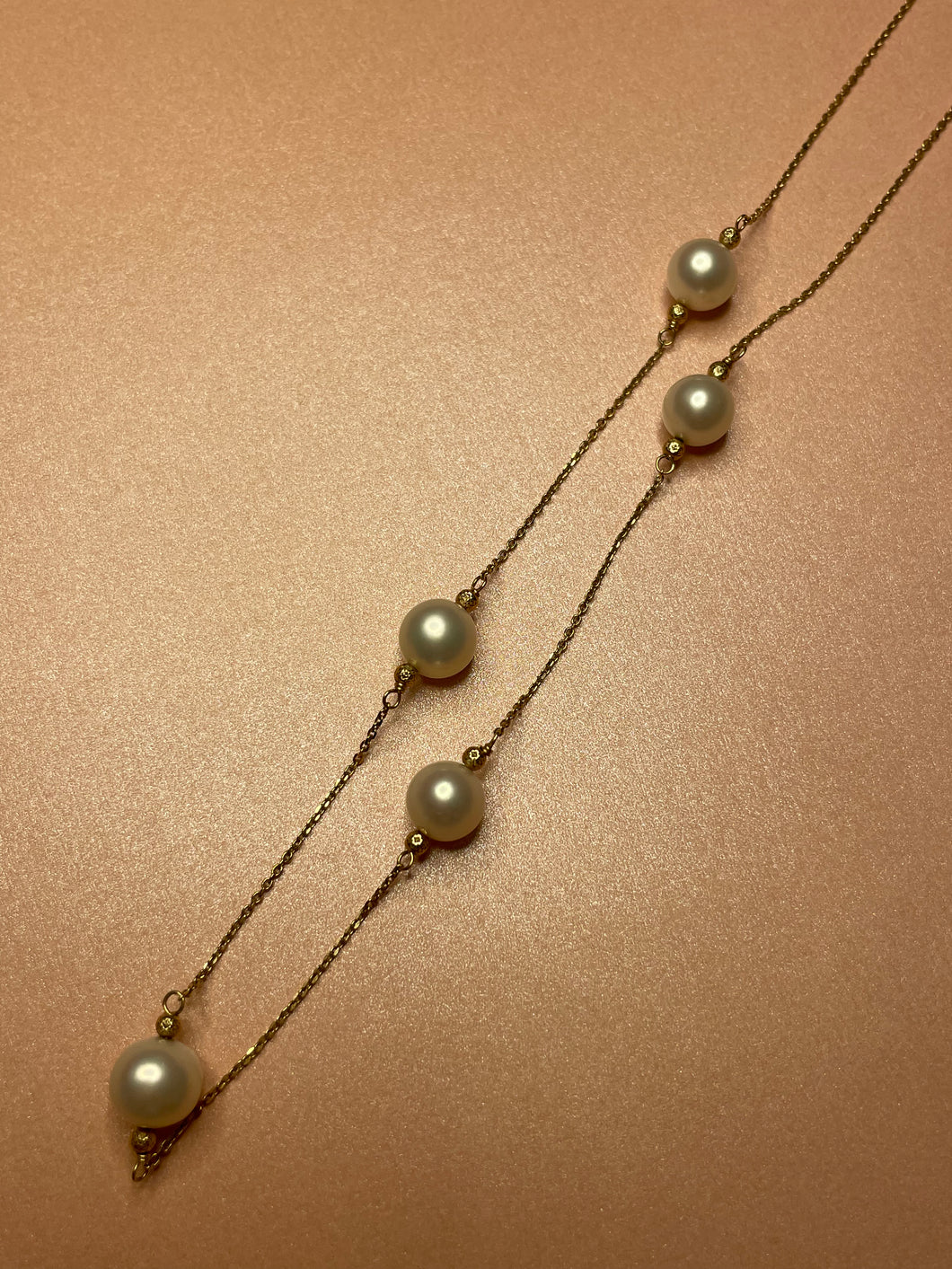 Cultured Pearl Station Chain