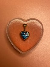 Load image into Gallery viewer, Blue Topaz Cabochon Heart Pendant
